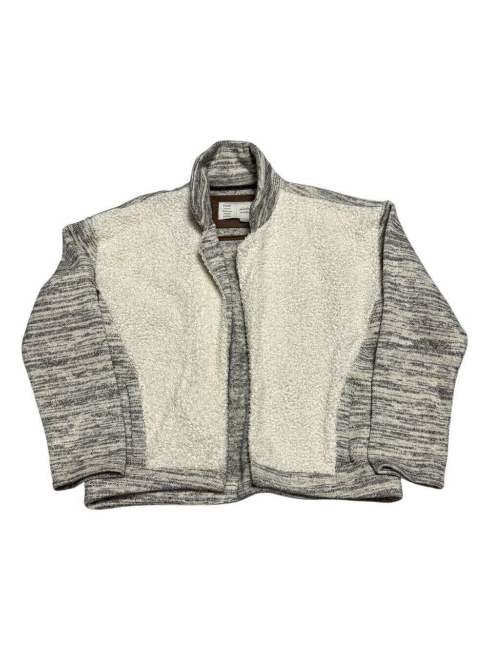 Saturday Sunday ARITZIA Sherpa Fleece Outdoor Sweater Jacket Womens Small